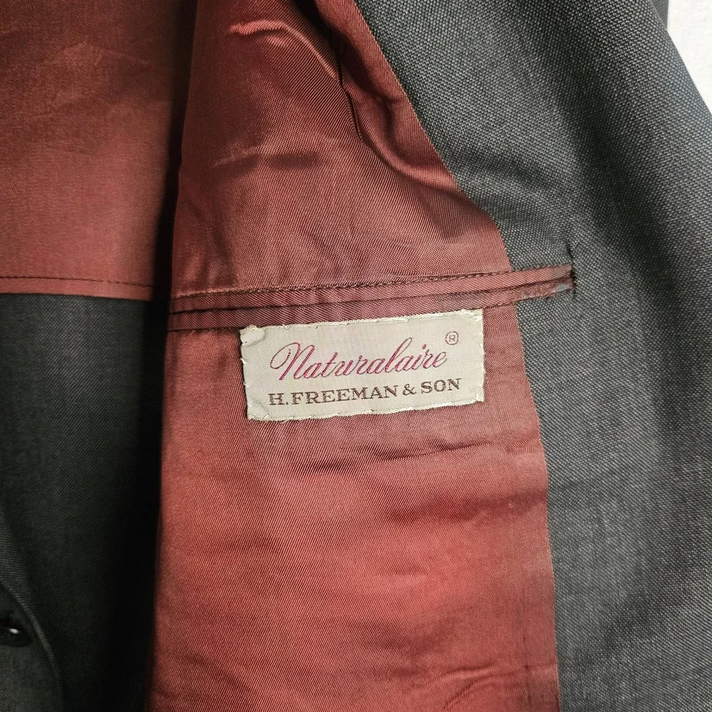 H‎ Freeman & Son George J Good Berkeley Suit Gray 2 Button Cuffed 40R 31W